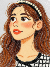 Photo transformed into multiple drawing styles